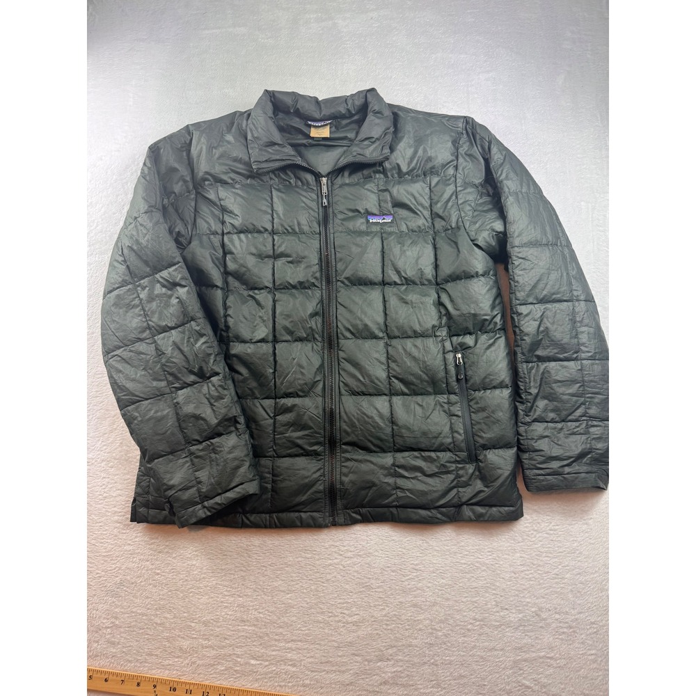 Patagonia Nano Puff Jacket Mens Large Green Quilted Full Zip Puffer 84210